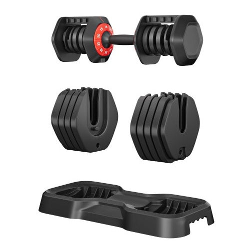 Adjustable 10-in-1 Dumbbell Set – 55 LB for Home Gym