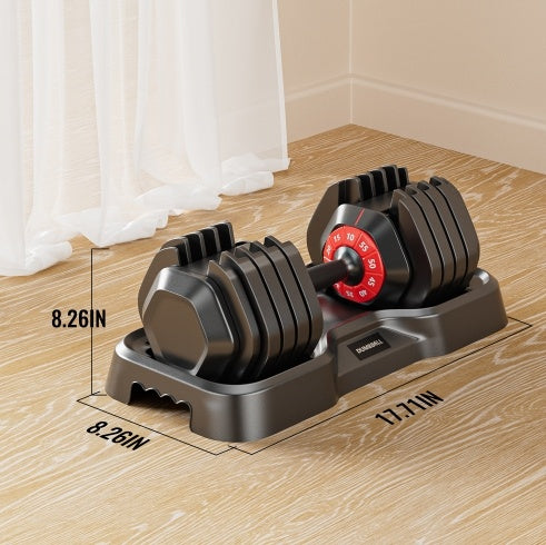 Adjustable 10-in-1 Dumbbell Set – 55 LB for Home Gym