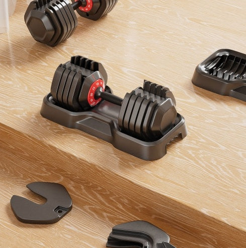 Adjustable 10-in-1 Dumbbell Set – 55 LB for Home Gym