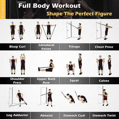 Complete Resistance Band Set for Fitness