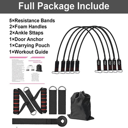 Complete Resistance Band Set for Fitness