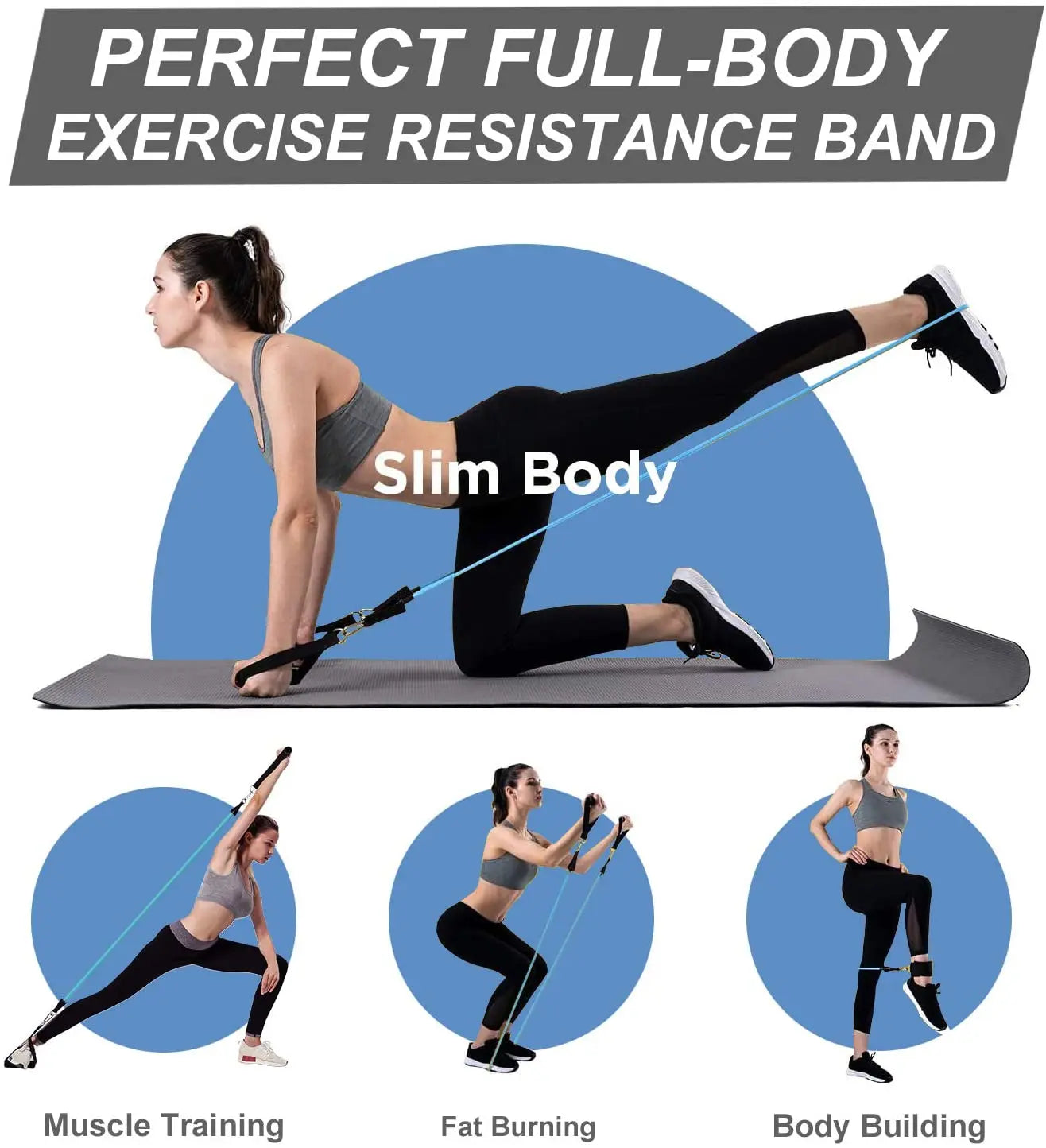 Complete Resistance Band Set for Fitness