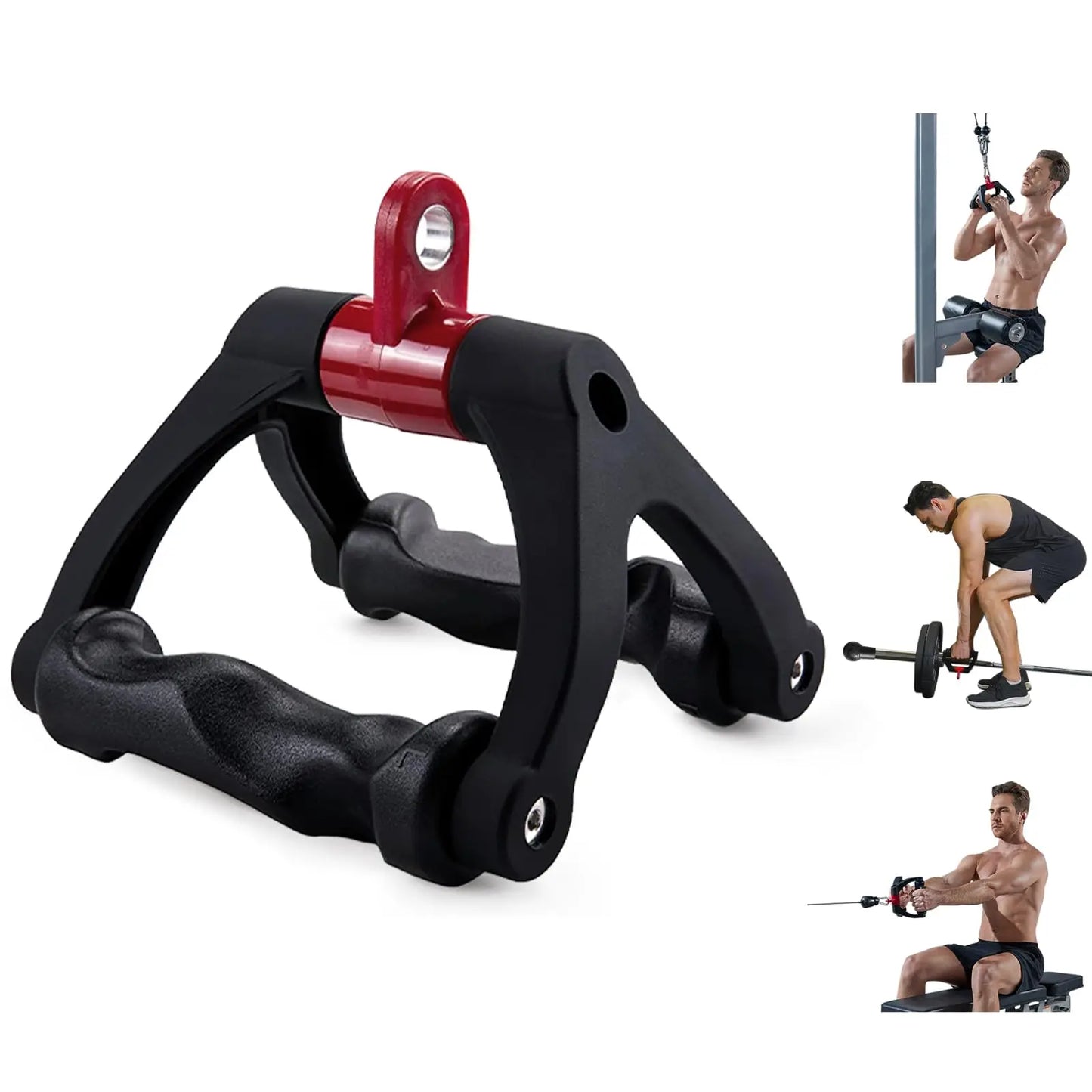 Ergonomic V-Shaped Rotating Row Handle for Full-Body Workouts