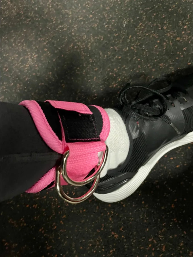 Adjustable Resistance Bands with Ankle Straps for Strength Training