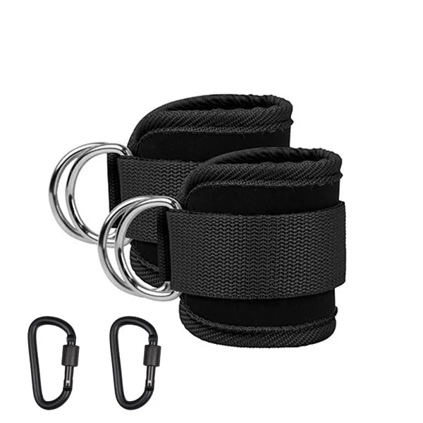 Adjustable Resistance Bands with Ankle Straps for Strength Training