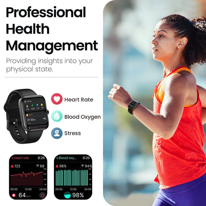 Smart Watch with Bluetooth Calling and Fitness Tracking