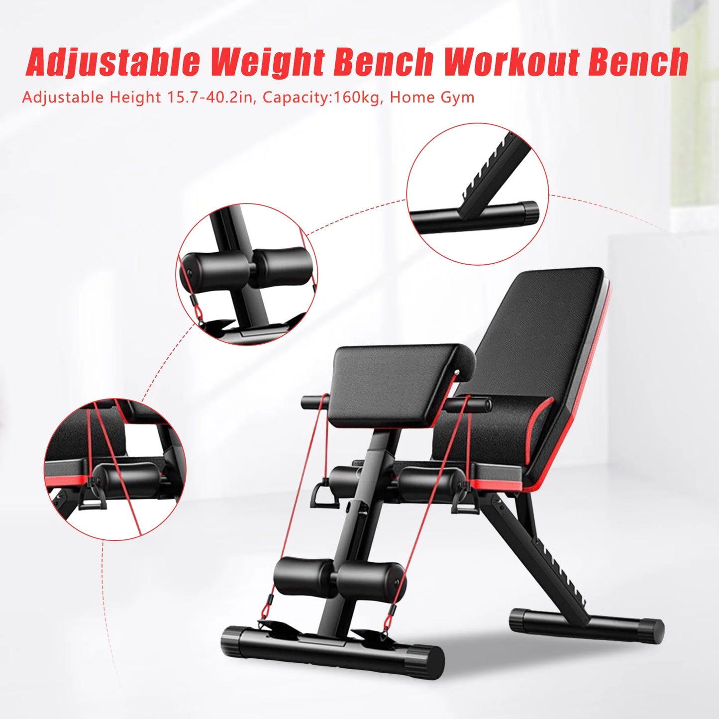 Adjustable Weight Bench for Full-Body Workouts