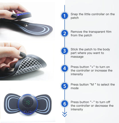 Foot Massager: 3-Piece Electronic Full Body Relaxation Set