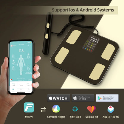 Smart 8-Electrode Body Composition Scale for Comprehensive Health Tracking