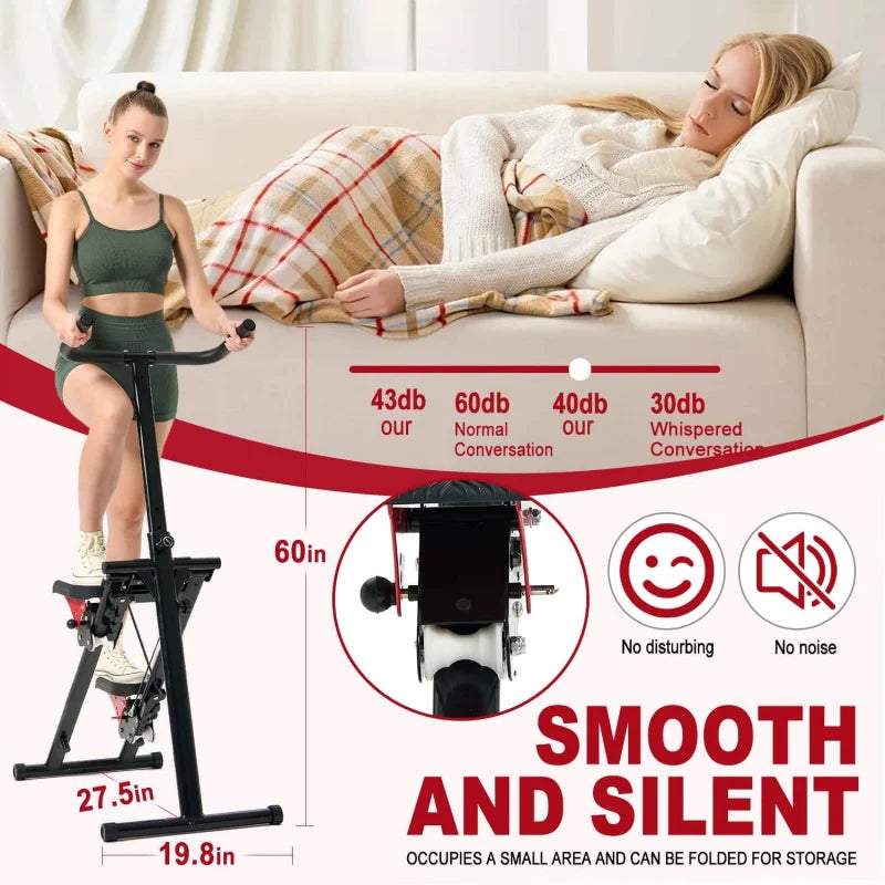 Foldable Vertical Climber Full-Body Home Workout Machine