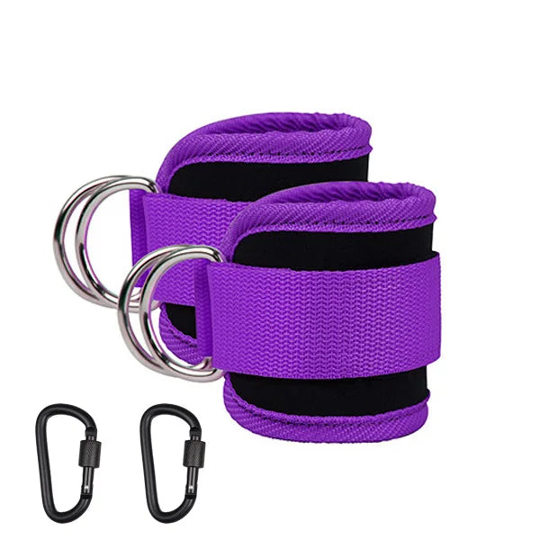 Adjustable Resistance Bands with Ankle Straps for Strength Training