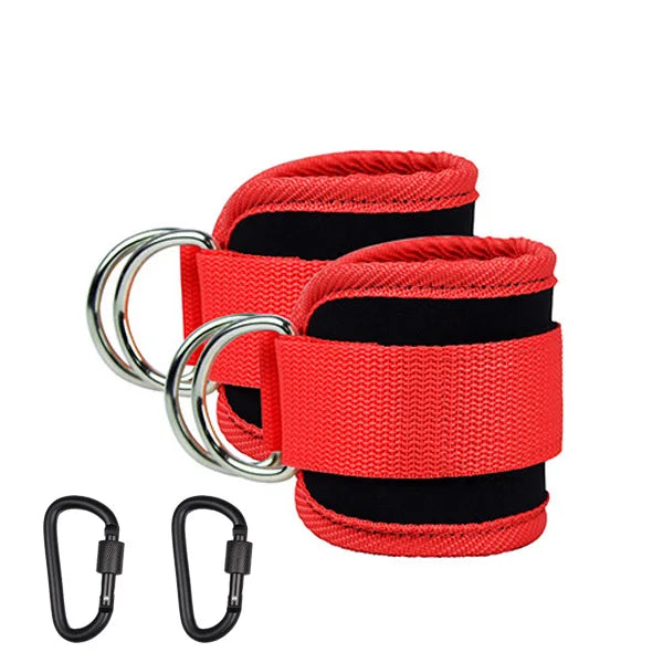 Adjustable Resistance Bands with Ankle Straps for Strength Training