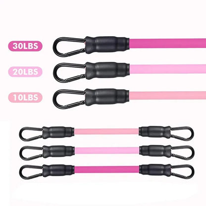 Adjustable Resistance Bands with Ankle Straps for Strength Training