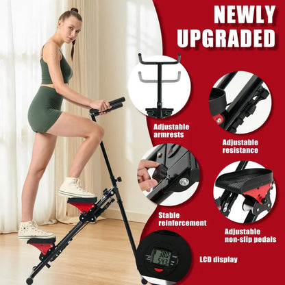 Foldable Vertical Climber Full-Body Home Workout Machine