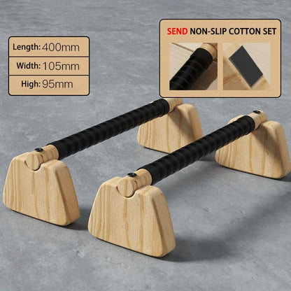 Wooden Push-Up and Parallettes Bars