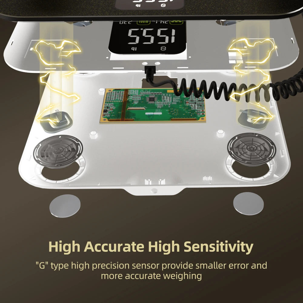 Smart 8-Electrode Body Composition Scale for Comprehensive Health Tracking