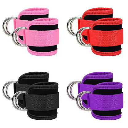 Adjustable Resistance Bands with Ankle Straps for Strength Training