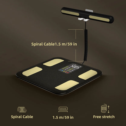 Smart 8-Electrode Body Composition Scale for Comprehensive Health Tracking