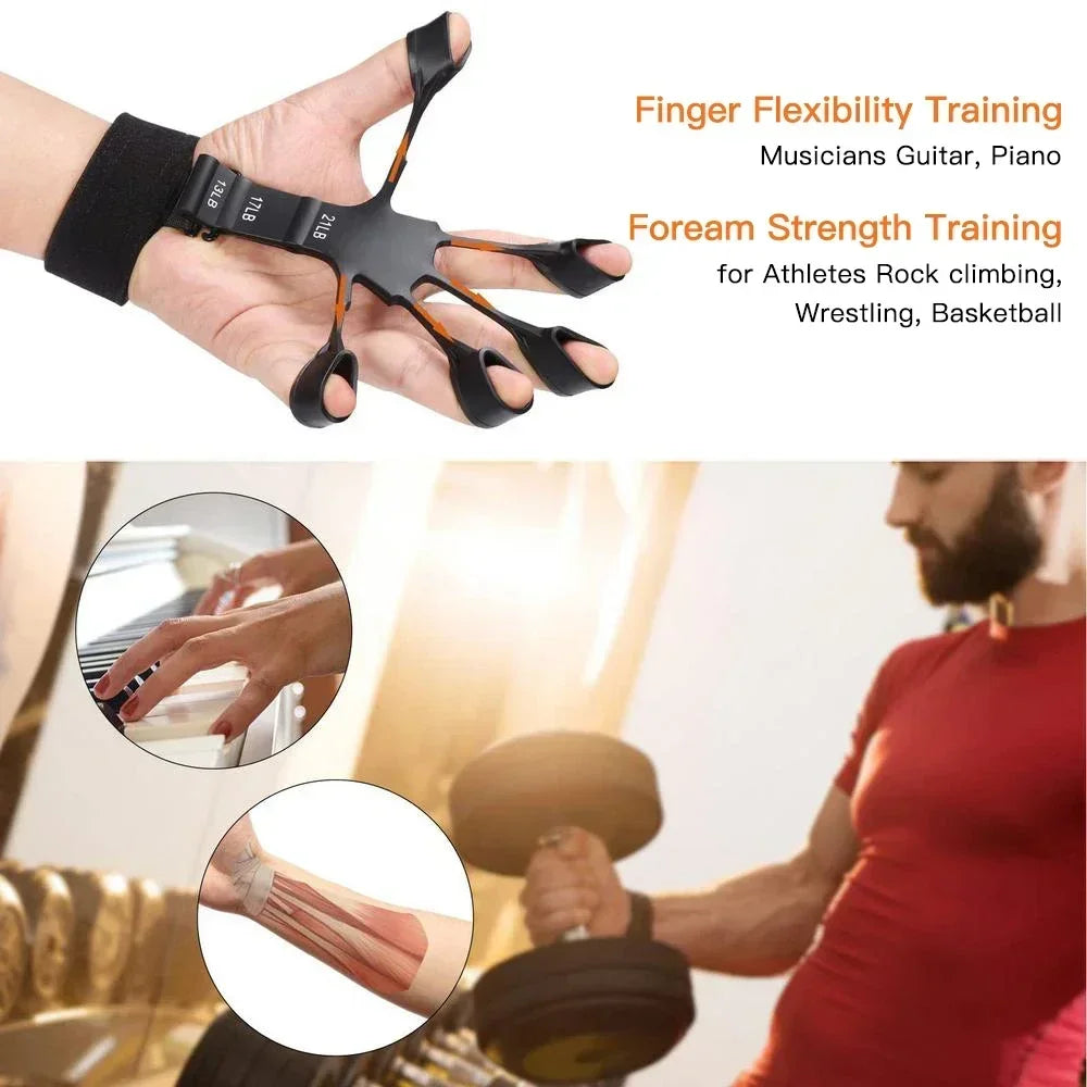 Adjustable Grip Strength Trainer with Finger Exerciser