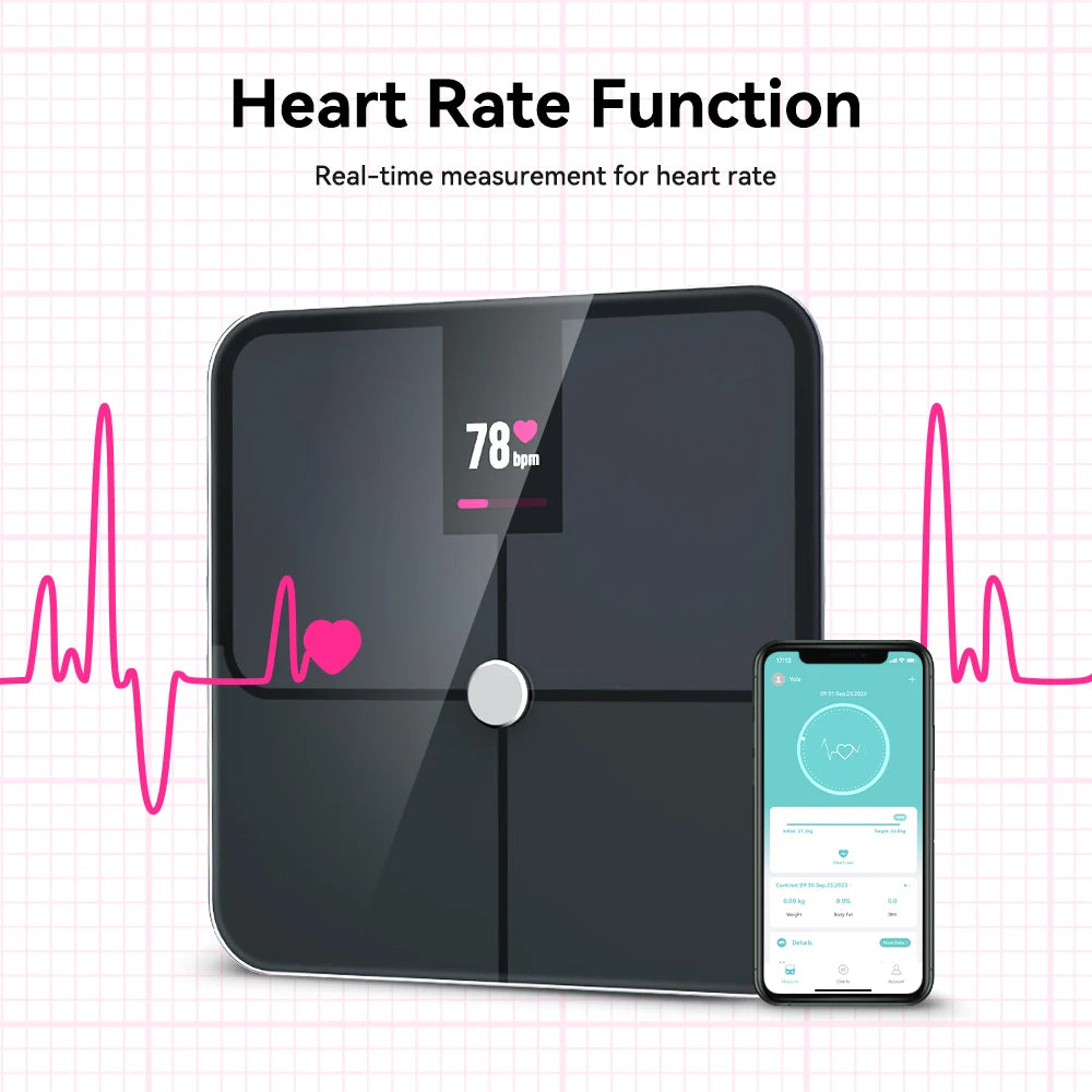 Smart Digital Body Fat Scale with TFT Color Screen